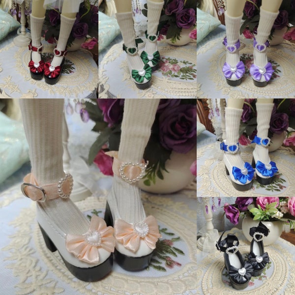 1/4 BJD 4 points shoes giant baby girl shoes msd bear girl mdd rabbit girl high heels