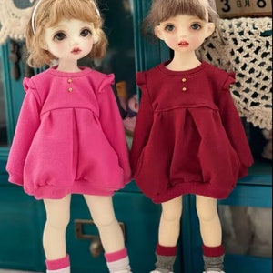 1/6BJD doll clothes casual long-sleeved dress 1/5bjd 1/4BJD can wear clothes