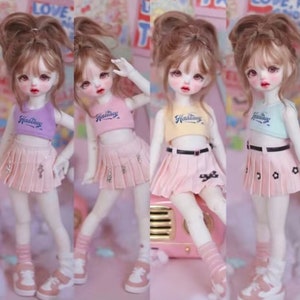 1/3 1/4 1/6 bjd doll clothing 6 points hot girl 4 points 3 points 60 cm summer camisole pleated skirt denim shorts