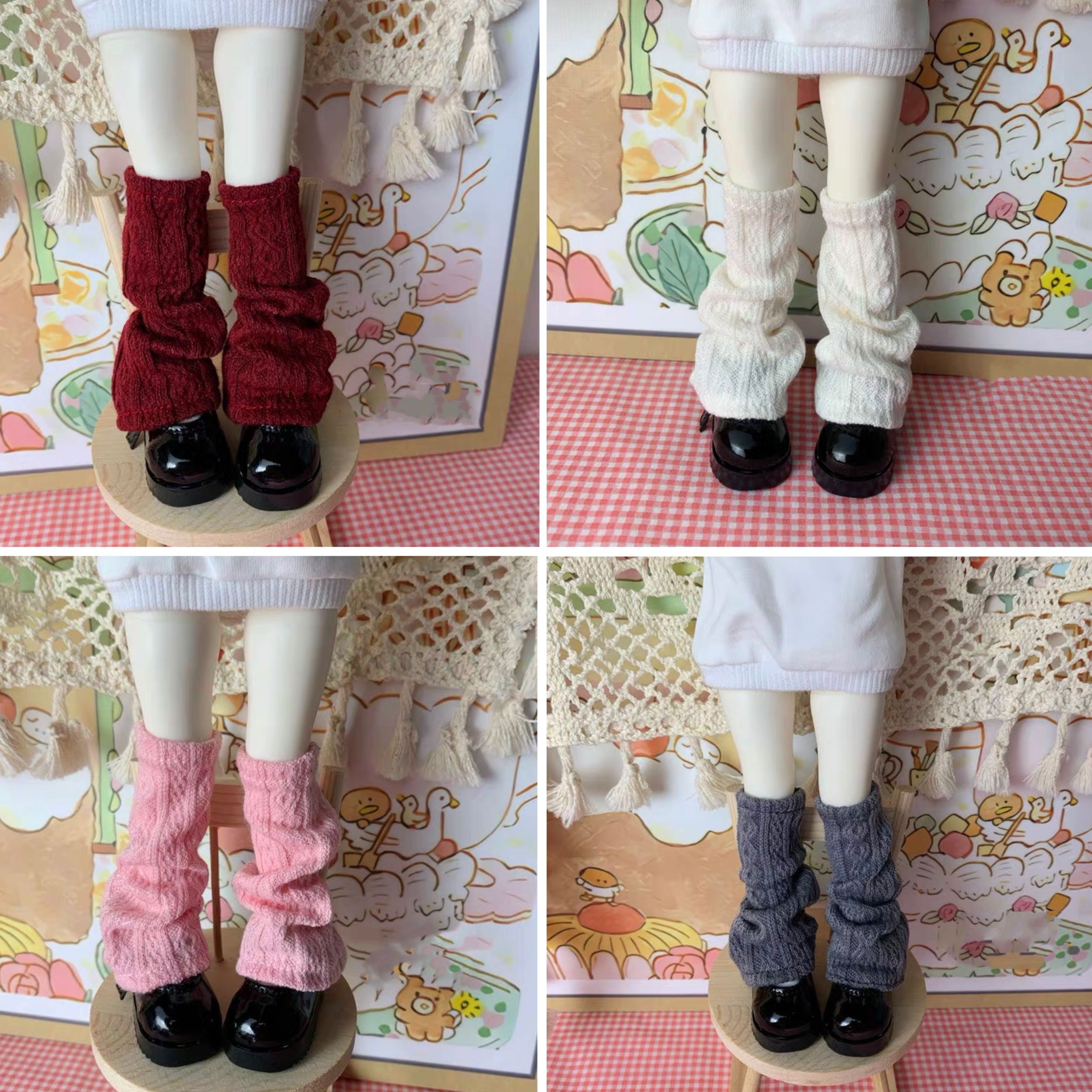 Cheap Women Layered Mesh Ruffle Leg Warmers Japanese Thigh High Socks  Aesthetic Chic Stockings Leg Cuffs Cover Streetwear