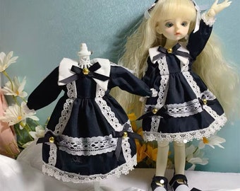 1/6 bjd doll clothes 6 points doll skirt 30cm doll wears dark lace series skirt