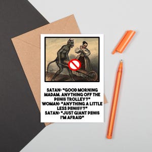 Funny Medieval Art Greeting Card