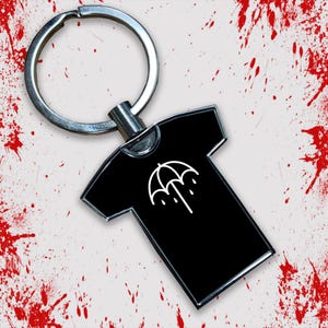Band T-Shirt Metal Keyring