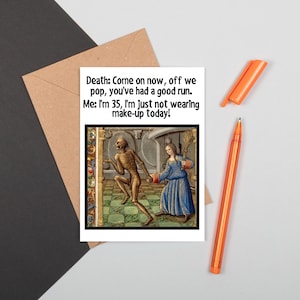 Funny Medieval Art Greeting Card