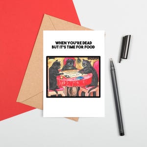 Funny Medieval Art Greeting Card