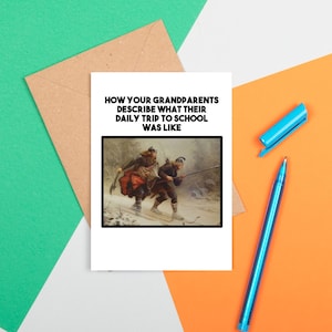 Funny Medieval Art Greeting Card
