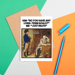 Funny Medieval Art Greeting Card