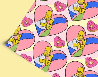 Marge & Homer Wrapping Paper