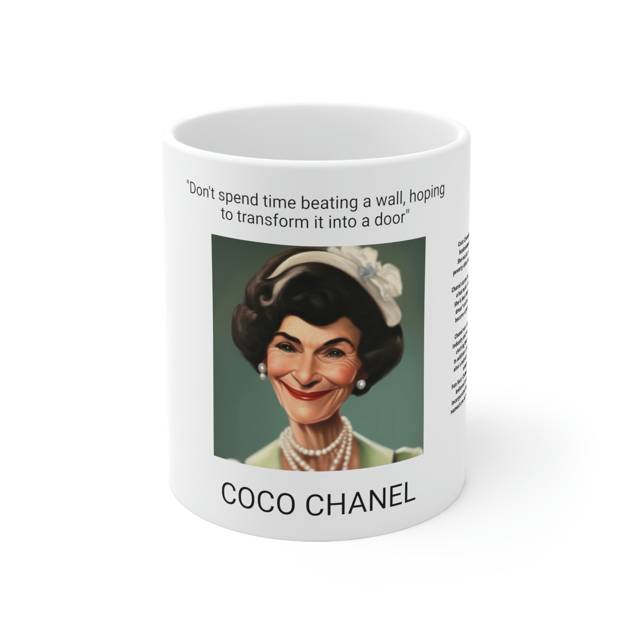 Coco Chanel Cup - Etsy Coco Chanel Cup - Etsy