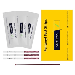 SafeStrip - Tiras reactivas para detectar fentanilo, kit de prueba de drogas rápido, confiable y fácil de usar para realizar pruebas en el hogar en pastillas, polvos y con cuchara