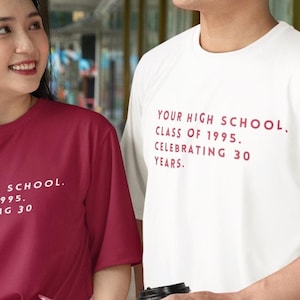 Custom Class Reunion Shirts Custom Matching Shirts, Bulk Order Reunion Shirts Funny School Gathering Gifts Personalized Class of Tshirts