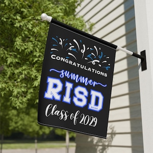Custom College Graduation Yard Flag: Personalized Garden Banner