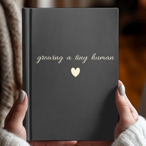 Minimalist Pregnancy Journal Expecting Mom Gift Idea Baby Shower Present Neutral Keepsake Memory Book Maternity Diary Bump Documentation