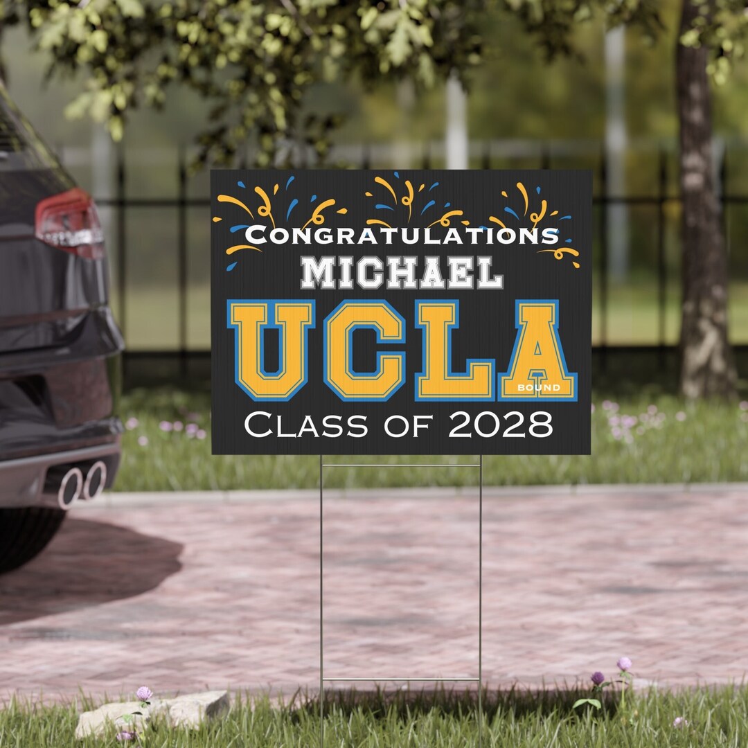 Personalized College Bound Yard Sign: Class of 2028 Graduation - Etsy
