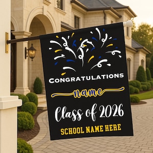 Custom Graduation Garden Banner: UCLA Class of 2029