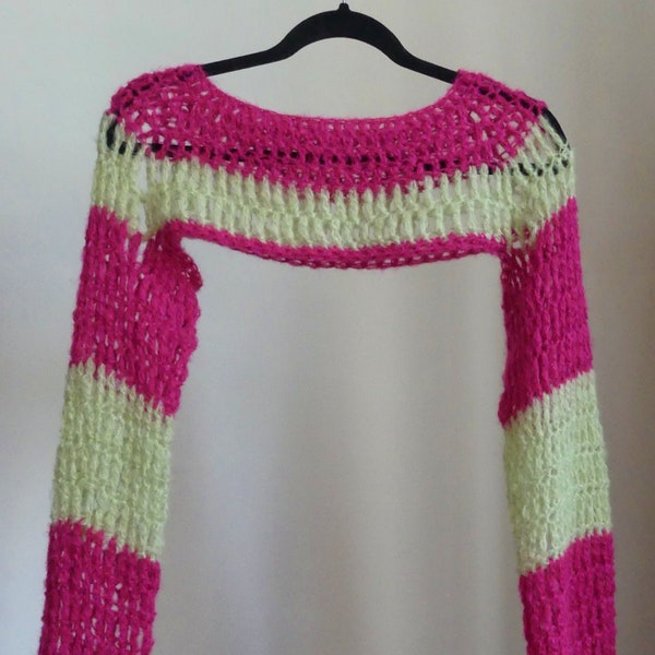 manches en crochet / bolero - shrug - crochet sleeves