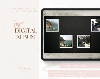 Digitaal fotoalbum, Goodnotes-reisplakboek, Digitale download