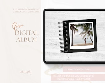 Digitaal fotoalbum, GoodNotes-plakboek, digitaal geheugenboek