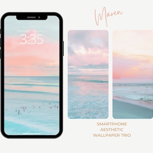 Minimal iPhone Wallpaper, Aesthetic Phone Background, Summer Vibe, Pretty Beach Aesthetic, Aesthetic Phone Wallpaper, Ocean themed Wallpaper