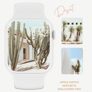 Sfondo minimale per Apple Watch, quadrante estetico, sfondo estivo, sfondo grazioso per smartwatch, quadrante Apple Watch, schermo neutro