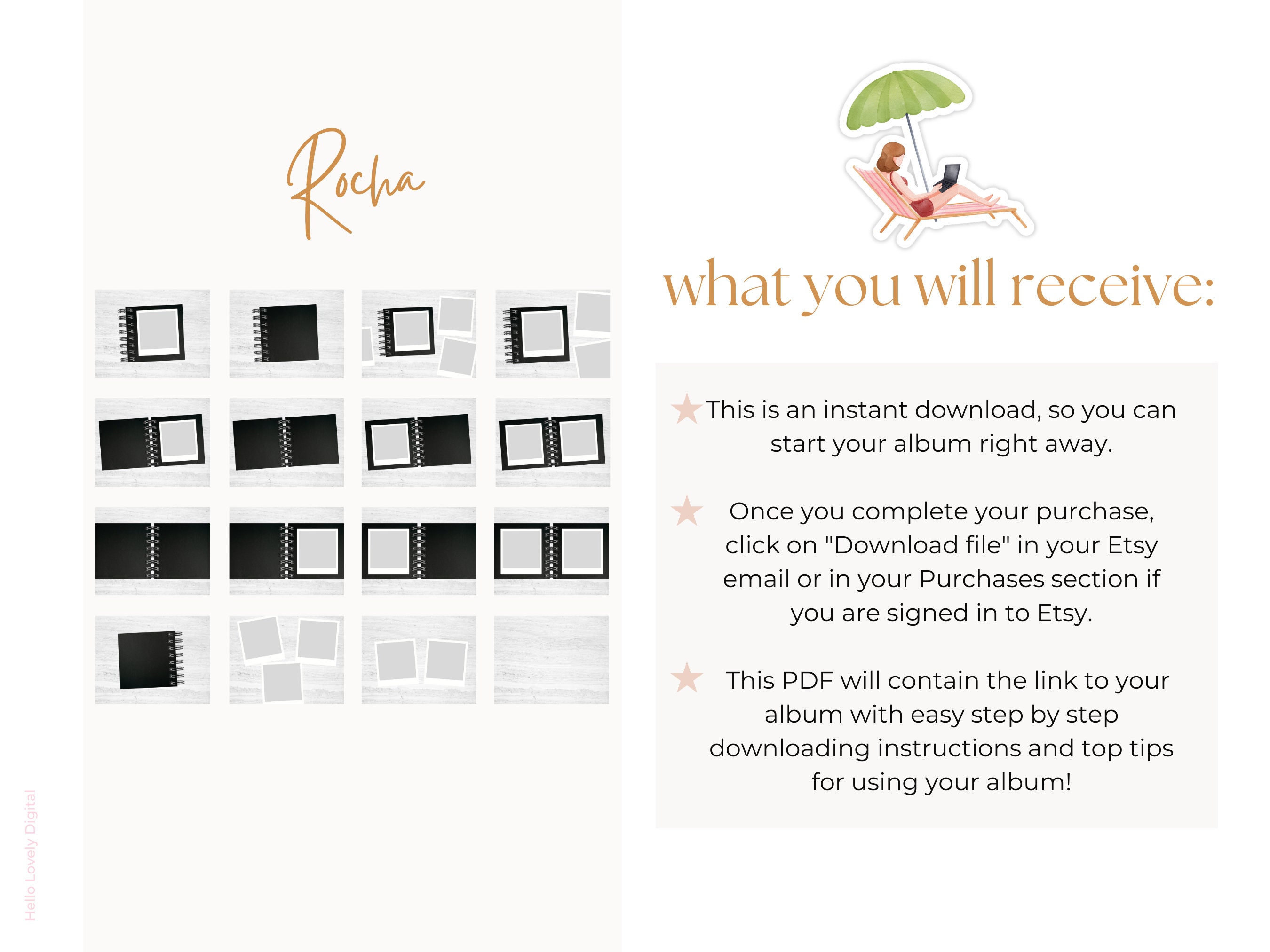 Digital Photo Album, Goodnotes Album, Digital Scrapbook Album