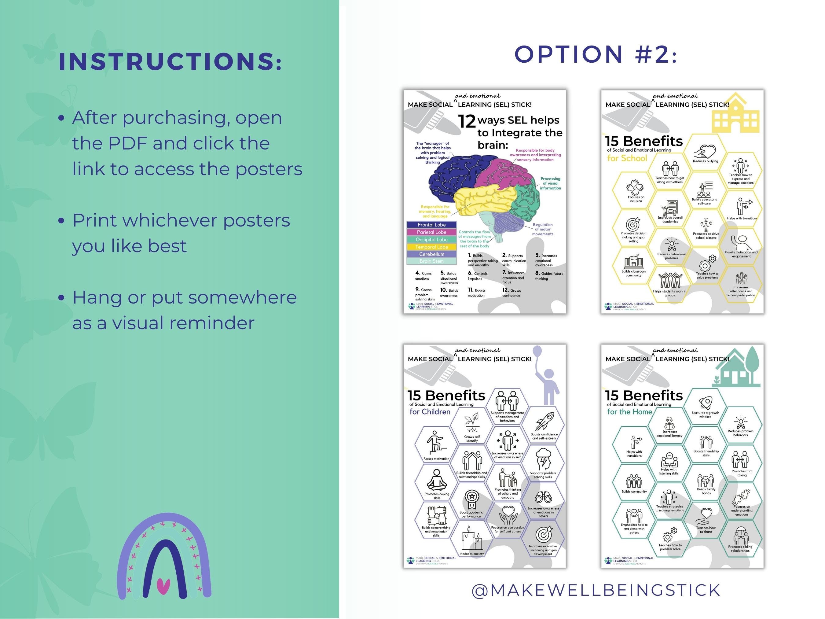 Social Emotional Learning Posters for Office or School - Etsy