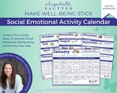 Social Emotional Learning Calendar of Fun Family Activities