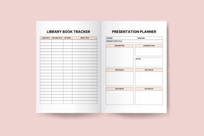 Editable 20242025 Student Planner Canva Template, KDP Student Planner