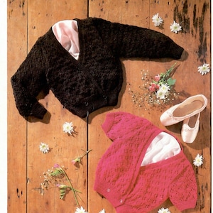 Children Ballet and Bolero Tops DK Vintage Knitting Pattern PDF Instant Download English Only