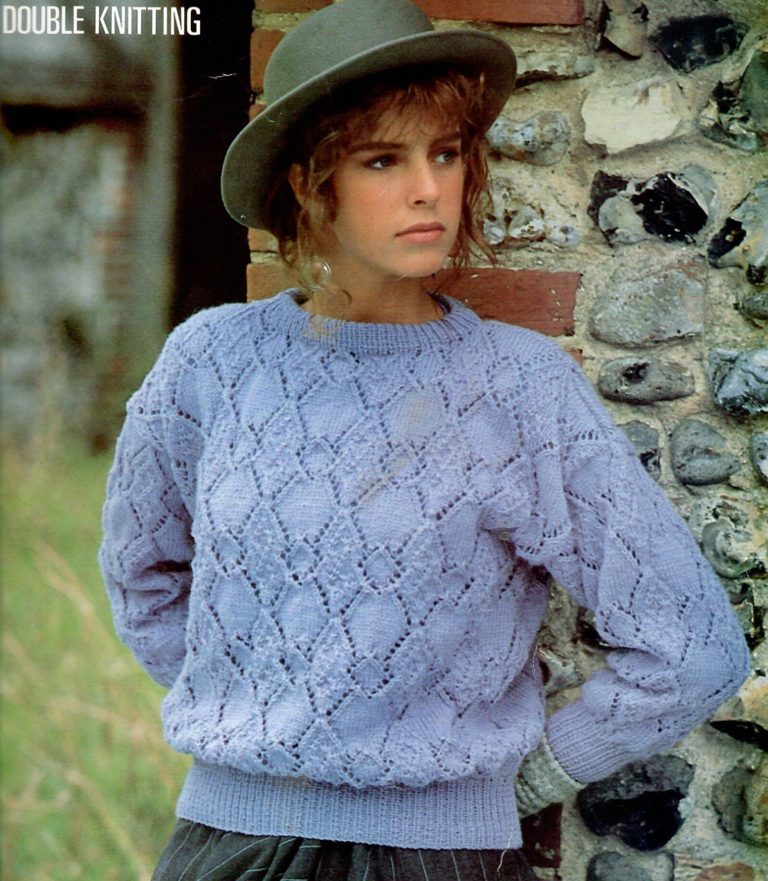 Ladies Lacy Sweater Vintage Knitting Pattern PDF Instant Download