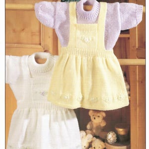 Children Sweater Skirt Sirdar DK PDF Instant Digital Download Knitting Pattern 41-61cm 16-24in English Only