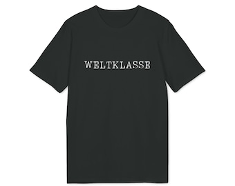 WELTKLASSE T Shirt Minimal statement tee with quiet confidence Slow fashion by Springbranch Design