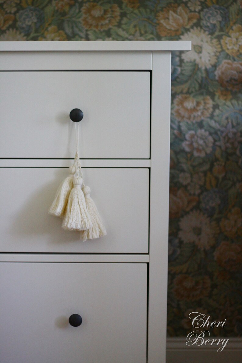 Door Knob Tassels Boho Wall Hanging Drawer Decor Tassel Etsy
