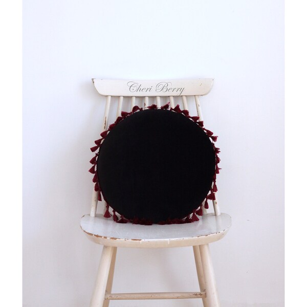 Black Velvet Pillows Etsy