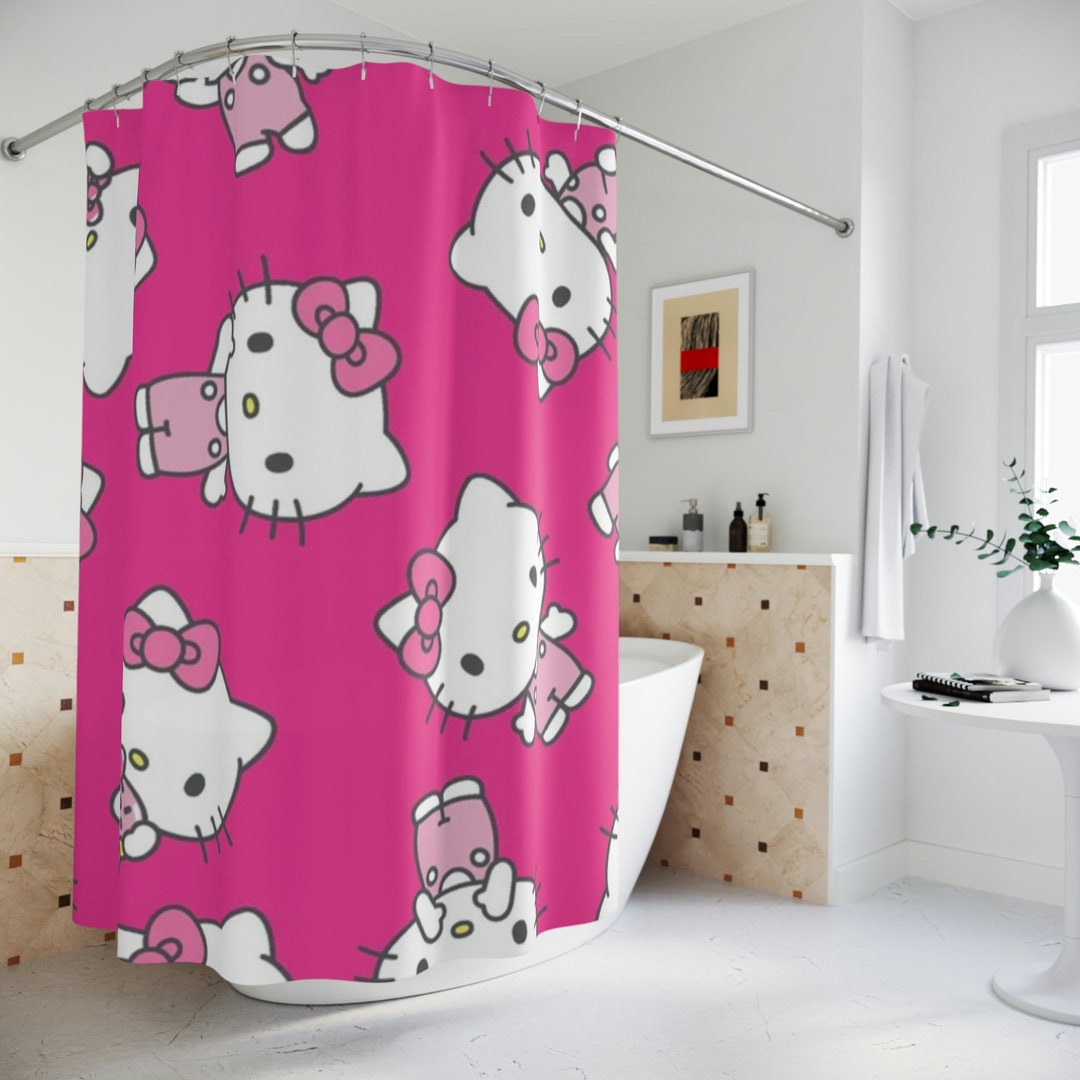 Hello Kitty Shower Curtain Etsy