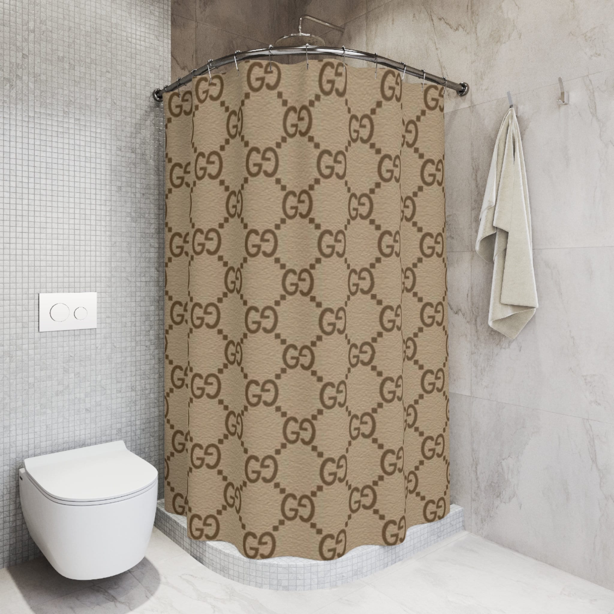 Gucci GC Bathroom Set Shower Curtain 01