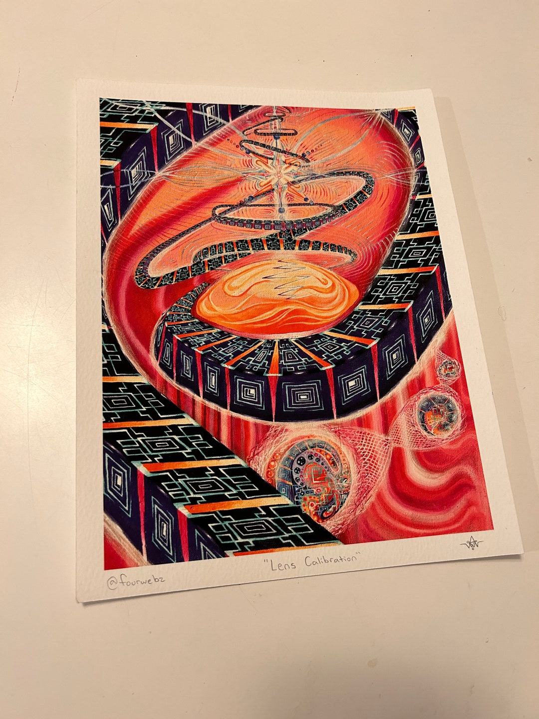 Lens Calibration paper Print Etsy