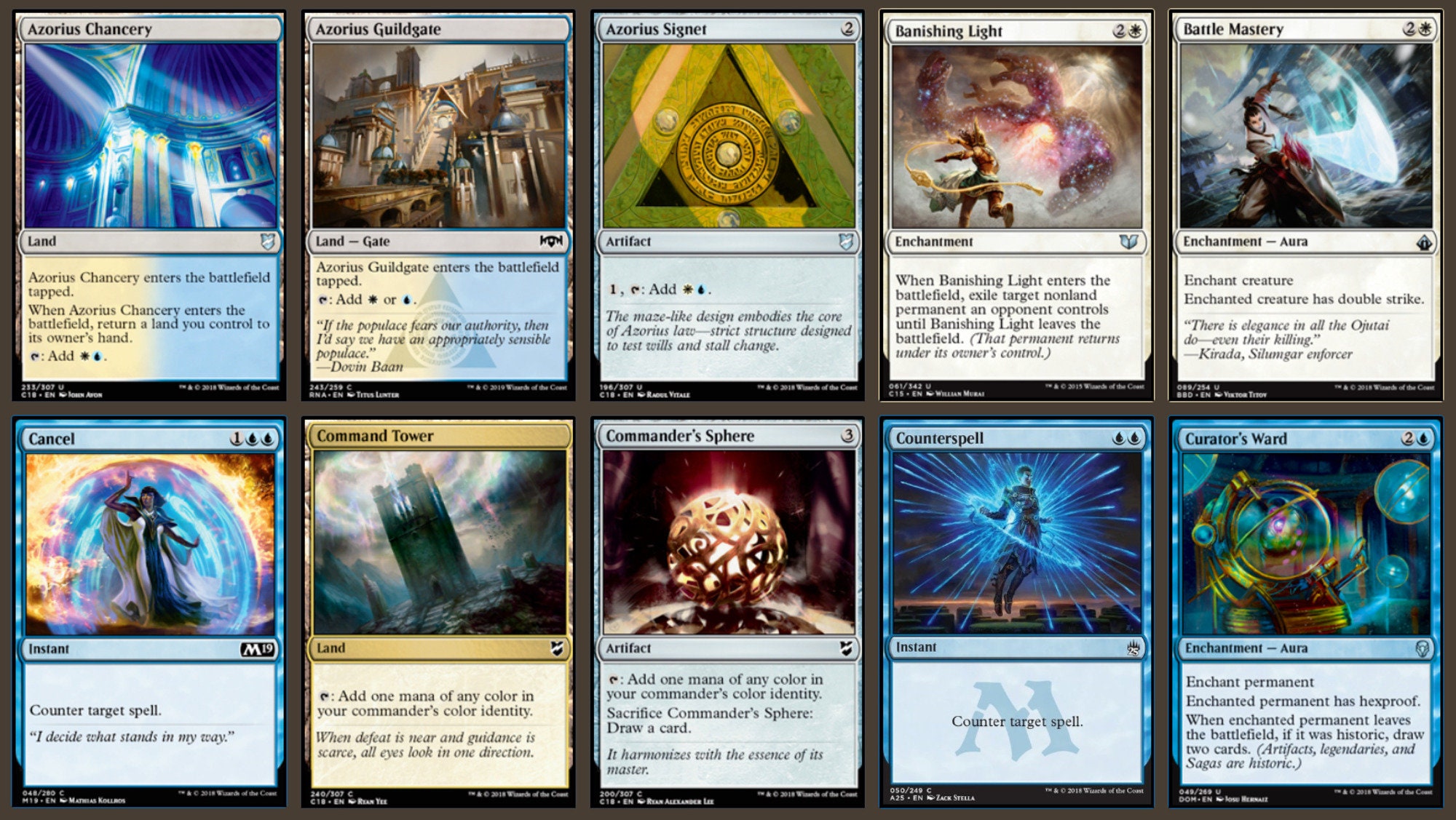 ZUR THE ENCHANTER Edh Commander Deck Magic Gathering Mtg 100 Cards Control Etsy