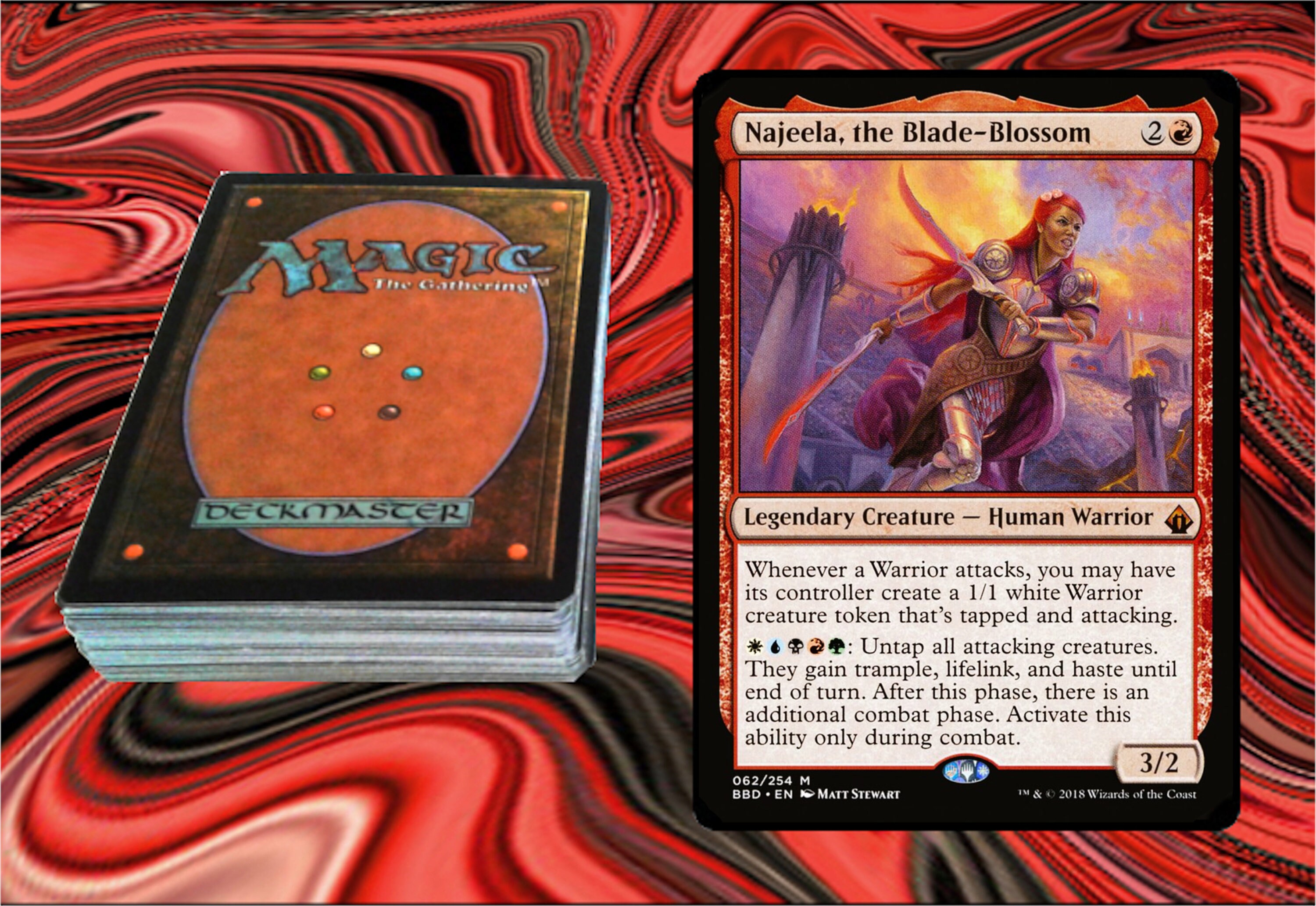 mtg najeela commander deck Colorless Commander Deck Najeela, Blade Blossom 5-Color Warriors Custom MTG Commander Deck