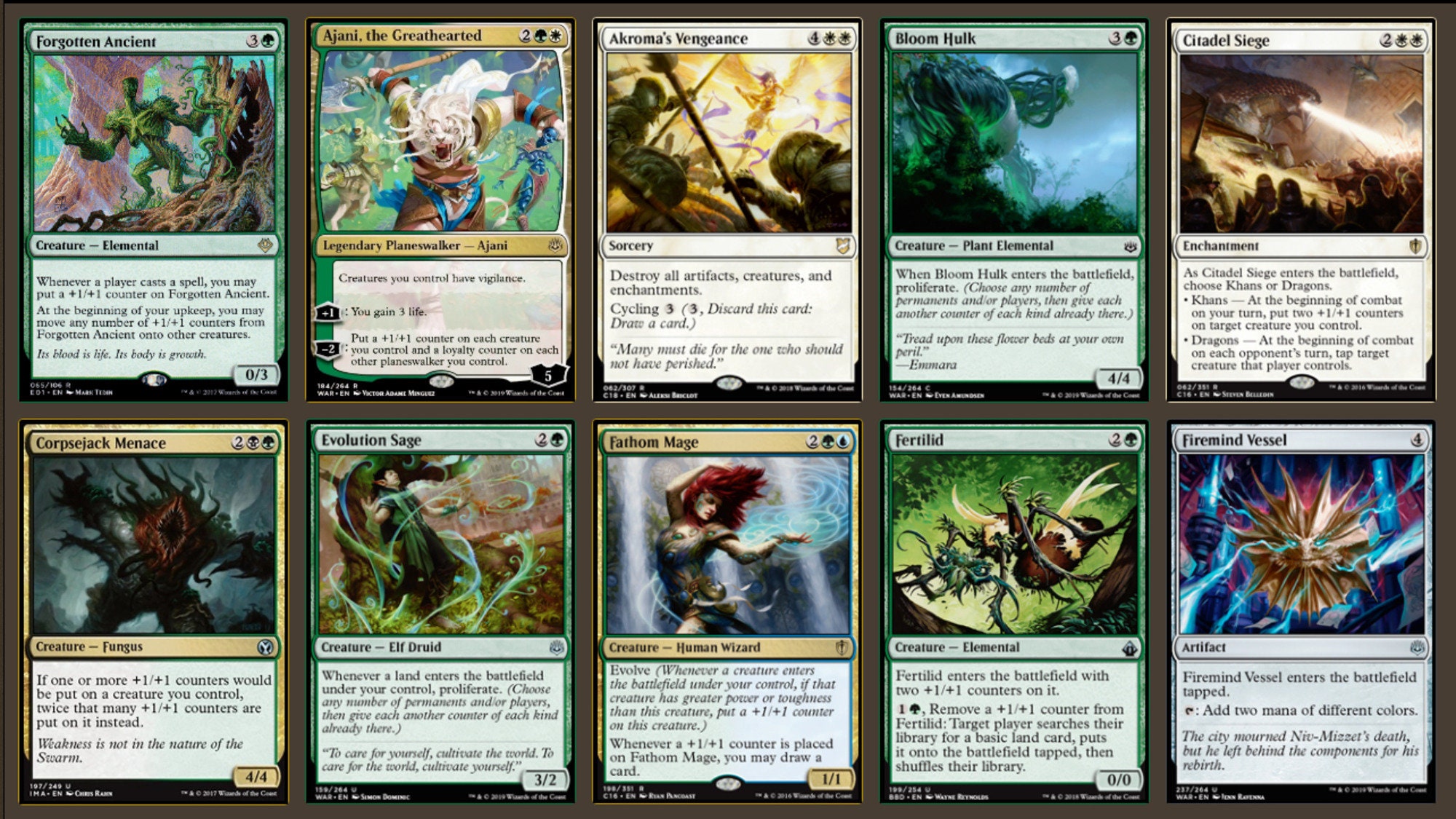 ATRAXA COMMANDER DECK Magic the Gathering Mtg 100 Cards Infect Etsy