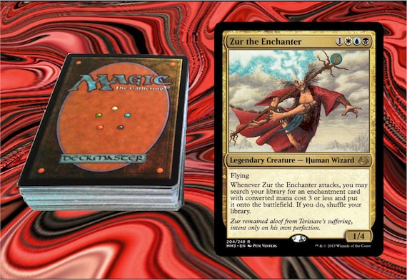 ZUR THE ENCHANTER - Edh Commander Deck Magic Gathering Mtg 100 Cards - Control - Etsy ZUR THE ENCHANTER - Edh Commander Deck Magic Gathering Mtg 100 Cards - Control - Etsy