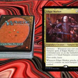 EDGAR MARKOV - edh Commander deck - Magic the Gathering mtg 100 cards - VAMPIRES