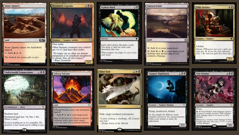 EDGAR MARKOV - Edh Commander Deck - Magic the Gathering Mtg 100 Cards ...