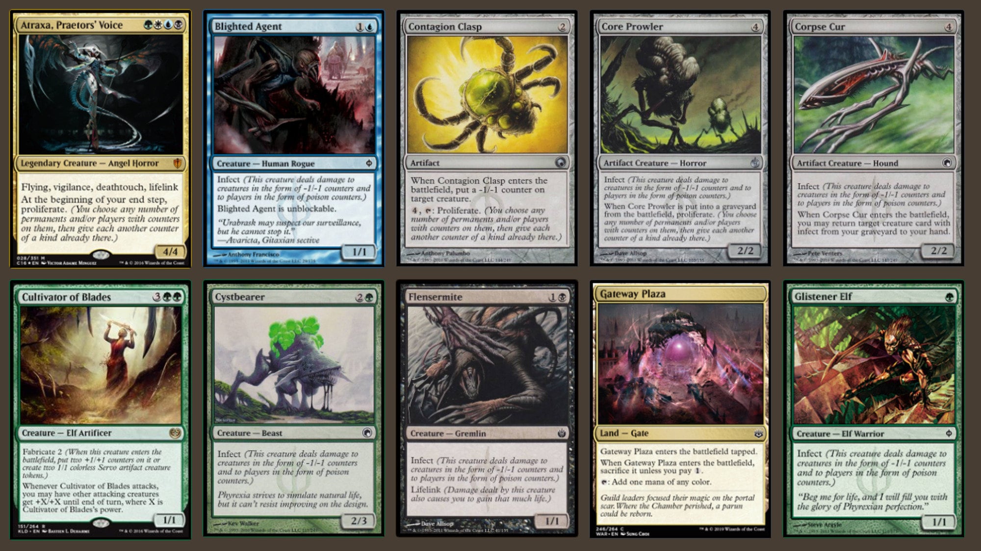 ATRAXA COMMANDER DECK Magic the Gathering Mtg 100 Cards Infect Etsy