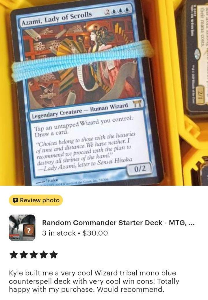 mtg random commander deck Random Commander Starter Deck - MTG, Magic the Gathering, EDH