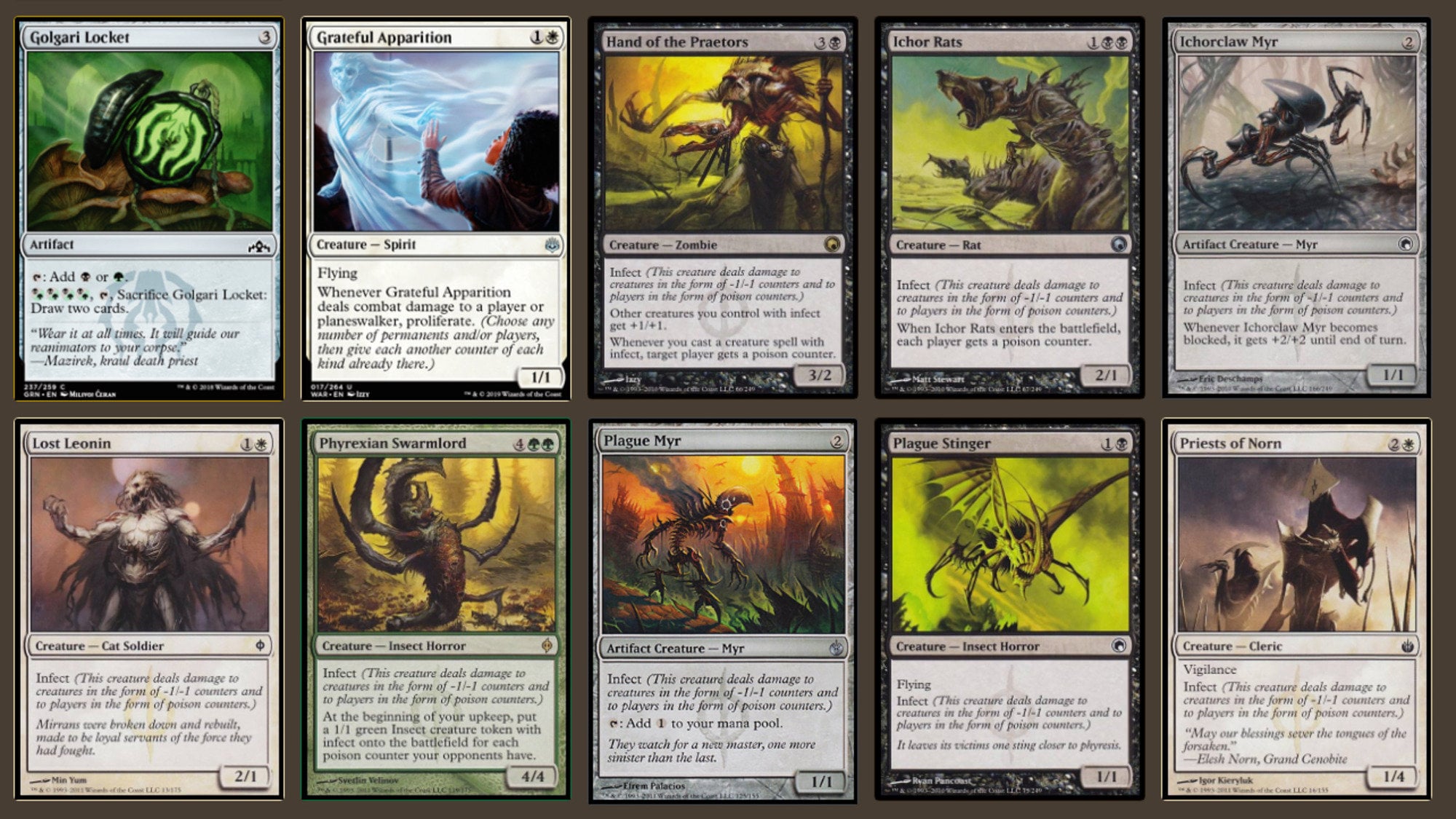 ATRAXA COMMANDER DECK Magic the Gathering Mtg 100 Cards Infect Etsy