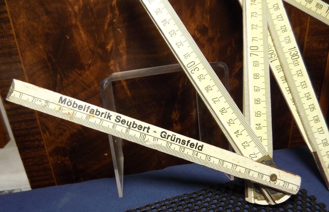 Vintage Dutch Wooden Folding Ruler Mobelfabrik Seubert-grunsfeld - Etsy