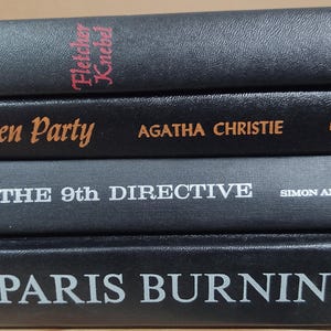 Vintage Hardbound Books Black