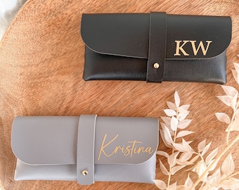 Glasses case personalized with initials | Glasses case | Glasses holder | Leather look | Gift | birthday | wedding | Mother's Day