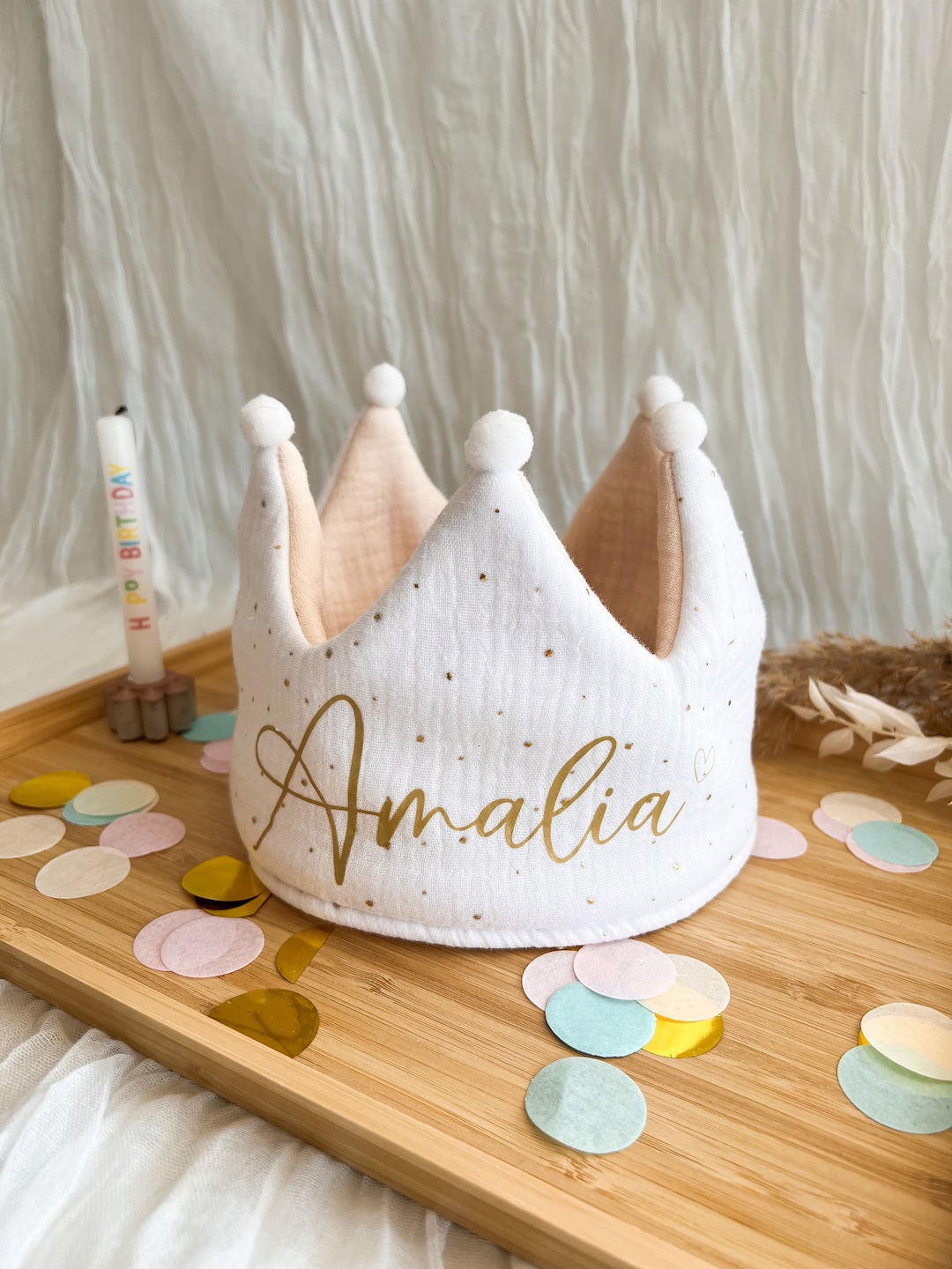geburtstagskrone-aus-stoff-mit-namen-kindergeburtstag-etsy-de